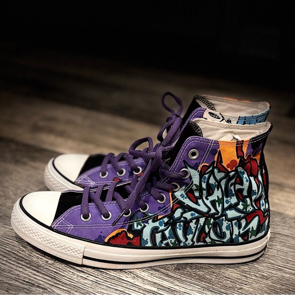 Converse All Star Chuck Taylor Cope 2 Graffiti Men's Size 10 Women Size 12 Rare! - Picture 9 of 13
